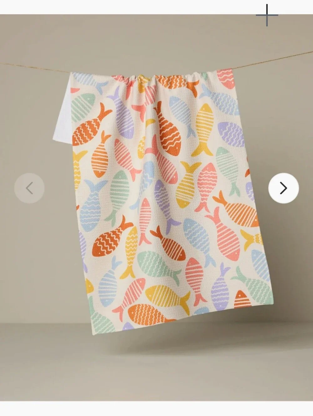 Geometry Fish Flip Tea Towel- 18